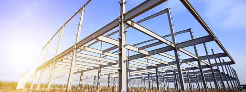 Commercial steel framework representing structural detailing services in Apple Valley, MN